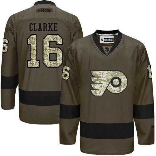 Glued Philadelphia Flyers #16 Bobby Clarke Green Salute to Service NHL Jersey,We sell and wholesale Glued Philadelphia Flyers #16 Bobby Clarke Green Salute to Service NHL Jersey on line form chian!